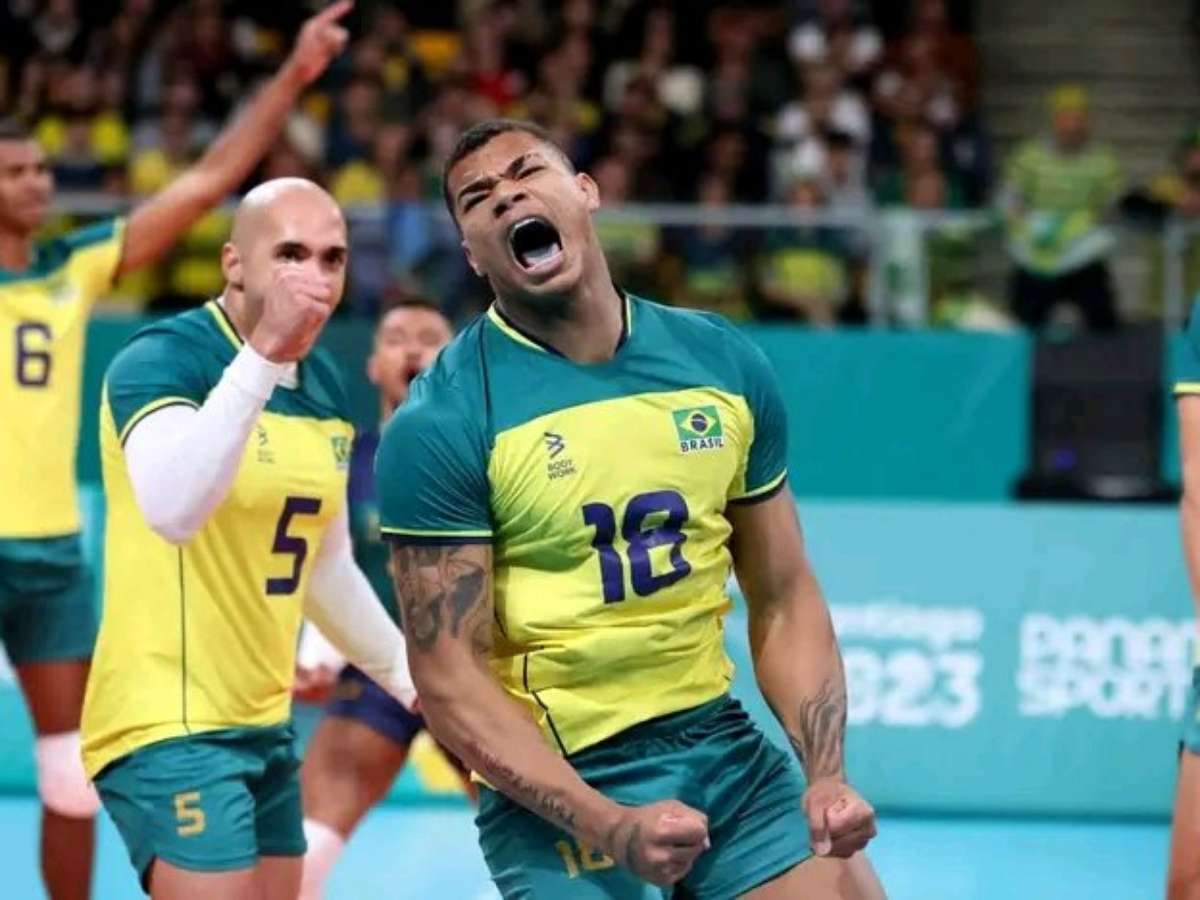 Brasil x Cuba, jogos Pan-Amerianos 2023, Tie break. #volleyball #volei