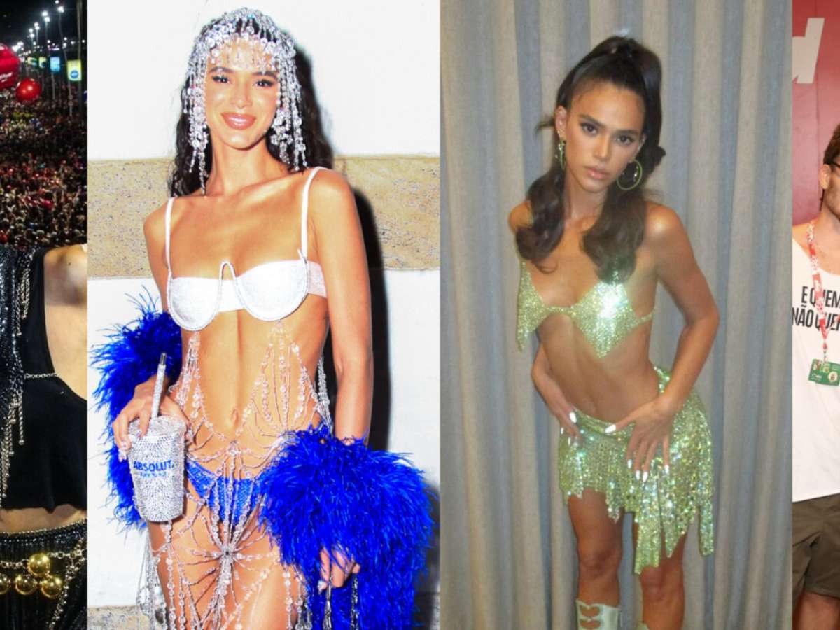 Bruna Marquezine no Carnaval 2024: 15 fotos da atriz em looks com  transparência, cut out, material reciclado e mais trends!