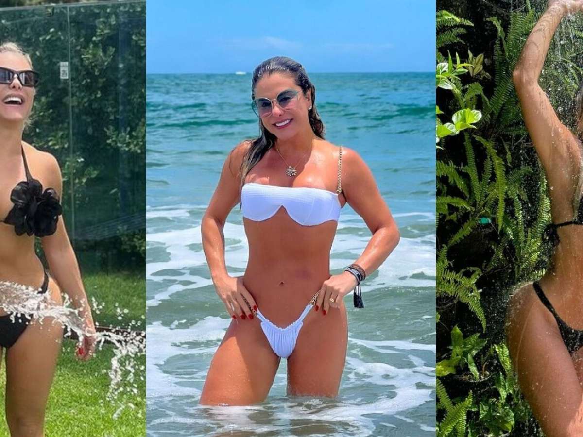 Poliana Rocha esbanja boa forma em biquíni e corpo jovem da sogra de  Virgínia Fonseca, aos 47 anos, chama atenção. Veja 10 fotos!