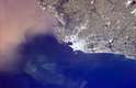 Astronauta captura confluência do Rio da Prata, no Uruguai, com o Oceano Atlântico