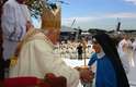 No Brasil, em 11 de maio de 2007, o Bento XVI compareceu à missa pela canonização do Frei Galvão no Campo de Marte, em São Paulo. Quase um milhão de pessoas compareceram à cerimônia que canonizou o primeiro santo nascido no Brasil