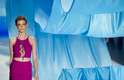 A top Carolina Thaler desfila pela grife Nica Kessler no Fashion Rio. A marca mostrou uma coleção colorida, inspirada nos mares tropicais, para o verão 2014