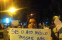 20 de junho Manifestantes fazem protesto em Belo Horizonte reclamando da corrupção, pedindo investimentos à saúde e à educação e demonstrando oposição à lei do Ato Médico