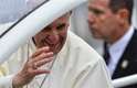 24 de julho - Momento da chegada do Papa Francisco em Aparecida