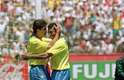 O beijo de Bebeto na testa de Romário ficou famoso na Copa do Mundo de 1994, após a suada vitória do Brasil por 1 a 0 contra os Estados Unidos, com gol do próprio camisa 7