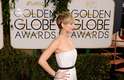 As celebridades exibiram elegância na chegada ao Globo de Ouro neste domingo (12), em Los Angeles. Na foto, Jennifer Lawrence