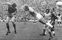 Marinho estava internado em estado grave devido a uma hemorragia digestiva; na foto, lance do jogo contra a Holanda na Copa de 74