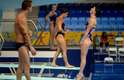 Atletas dos Jogos Pan-Americanos se reuniram no Pan Am Aquatics Centre, em Toronto, para fazer últimos treinos de saltos ornamentais e nado sincronizado nesta quinta-feira