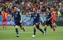 Inui comemora o segundo gol japonês