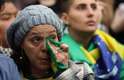 Em Porto Alegre, os brasileiros ficaram desolados com a derrota