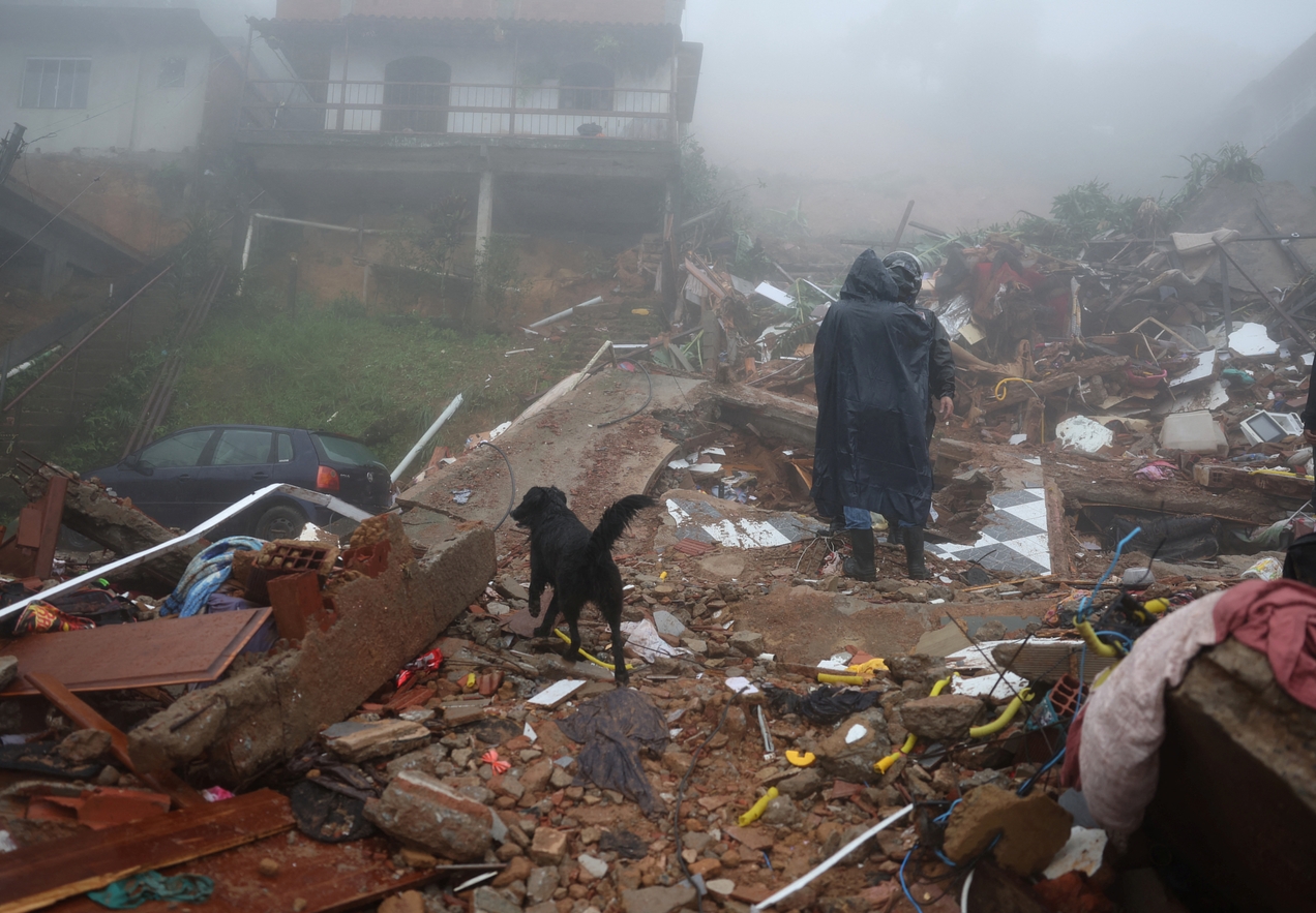 Petrópolis, no Rio de Janeiro, foi uma das cidades mais afetadas pelo temporal