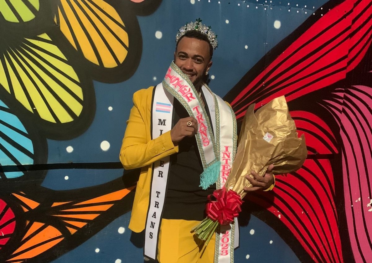 Yuri Carvalho recebeu o título de Mister Trans Internacional em São Paulo