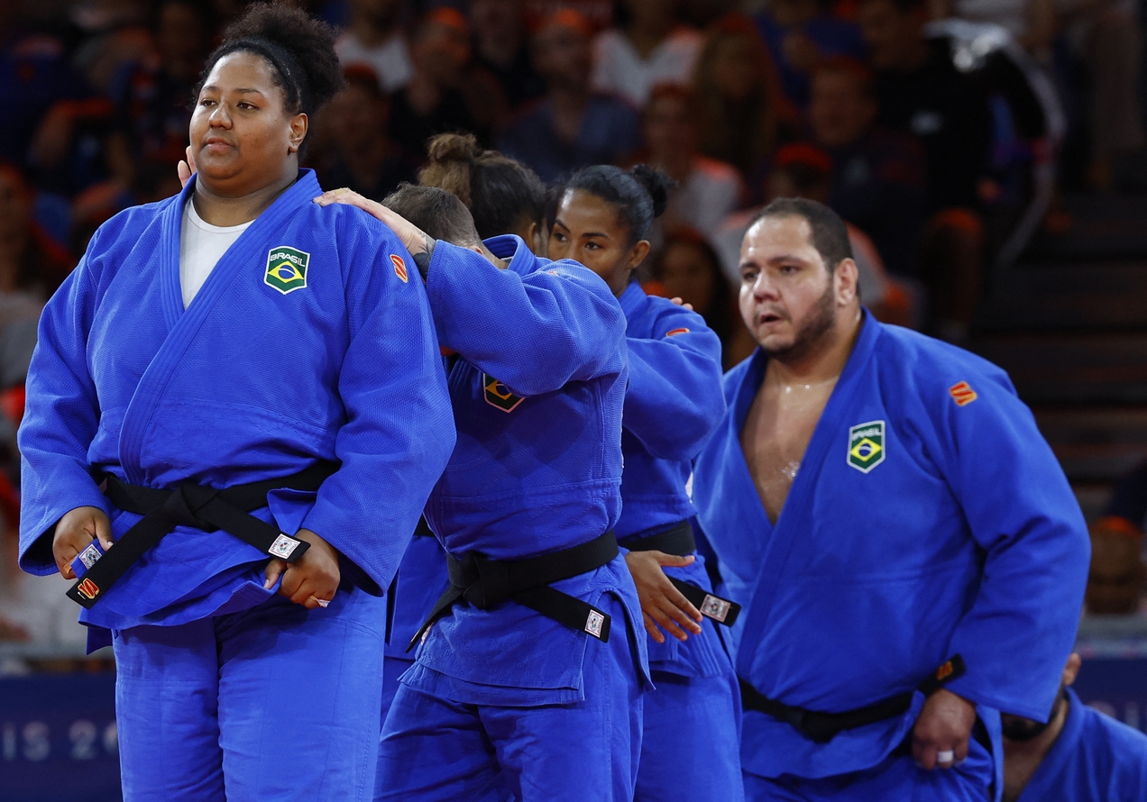 Equipe brasileira de judô em Paris