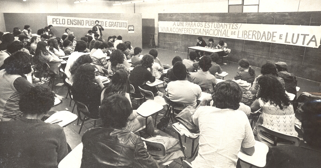 Assembleia da grupo Liberdade e Luta, a Libelu, nos anos 70