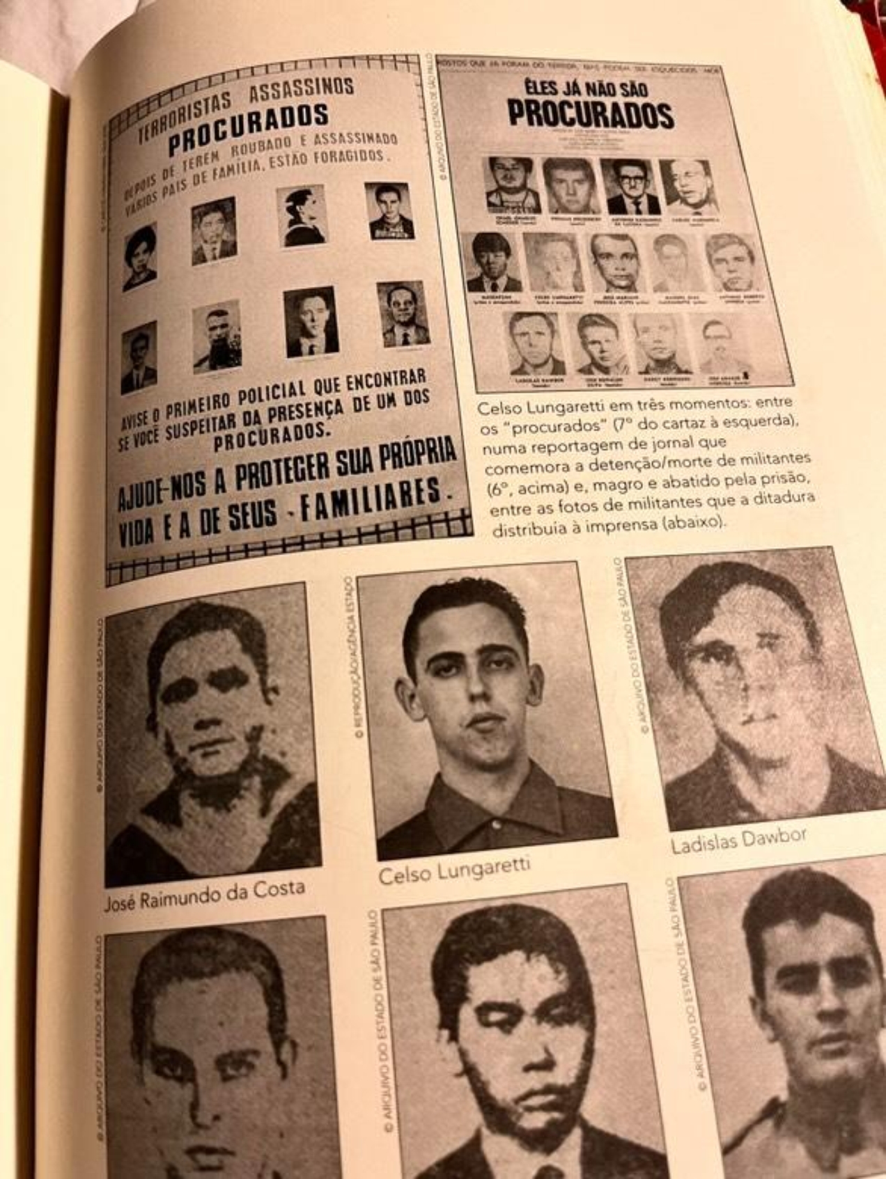 Imagens retiradas do livro 'Náufrago da utopia: vencer ou morrer na guerrilha, aos 18 anos'