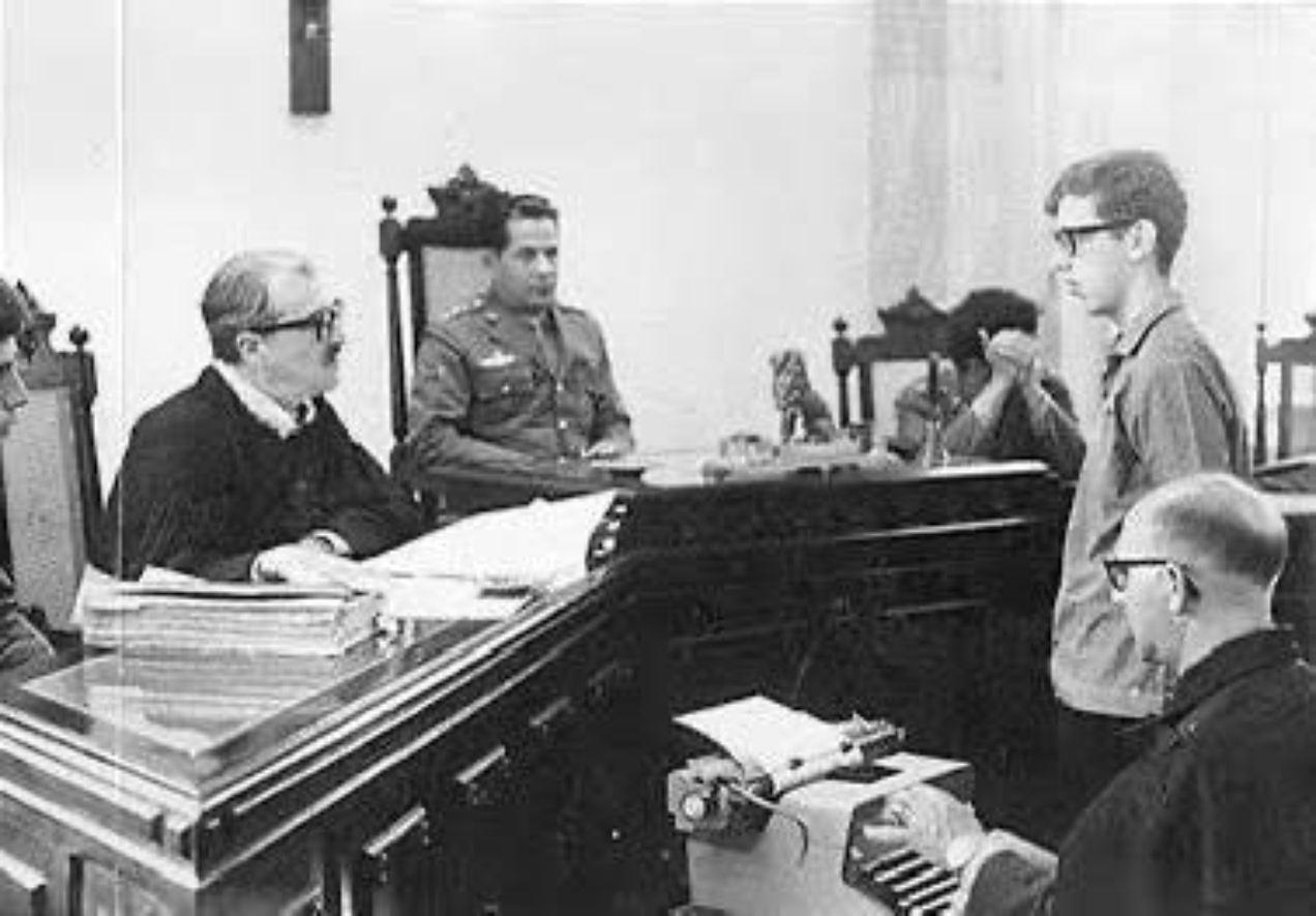 Celso Lungaretti no tribunal de exceção