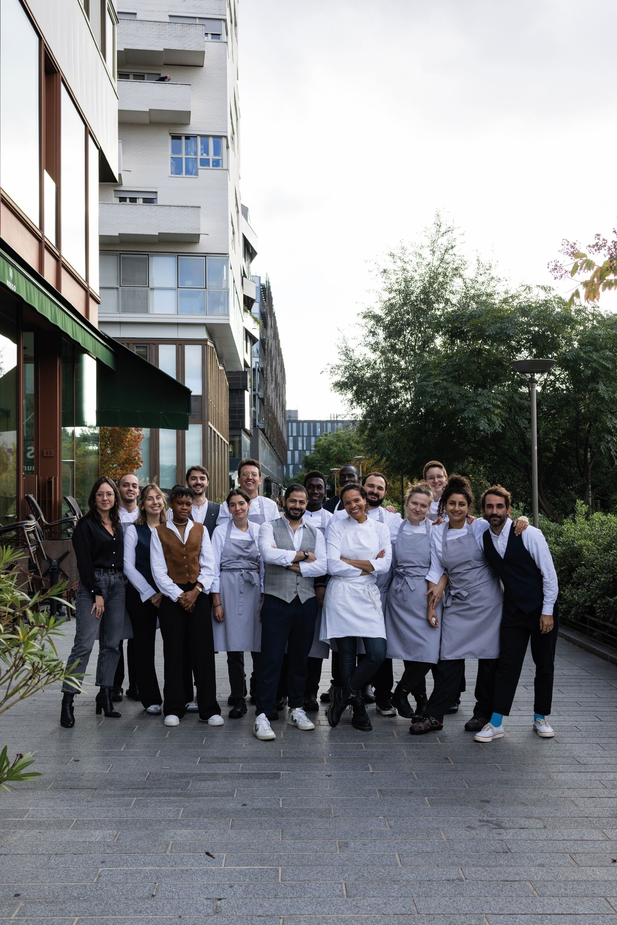 Chef Alessandra Montagne e sua equipe
