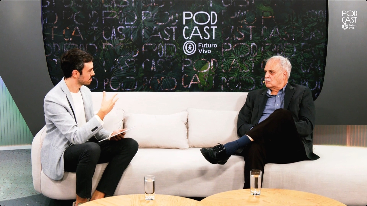 Victor Cremasco e Carlos Nobre no podcast Futuro Vivo