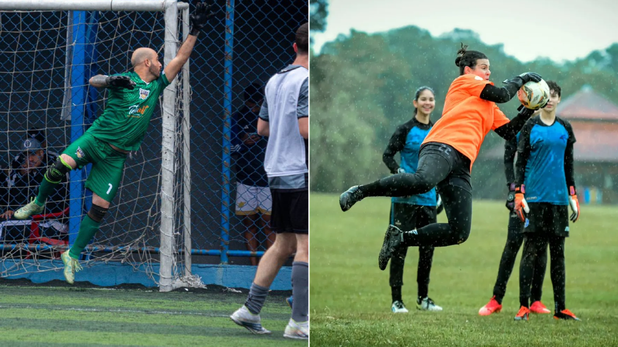 Goleiros de aluguel viraram solução para times amadores jogarem completos