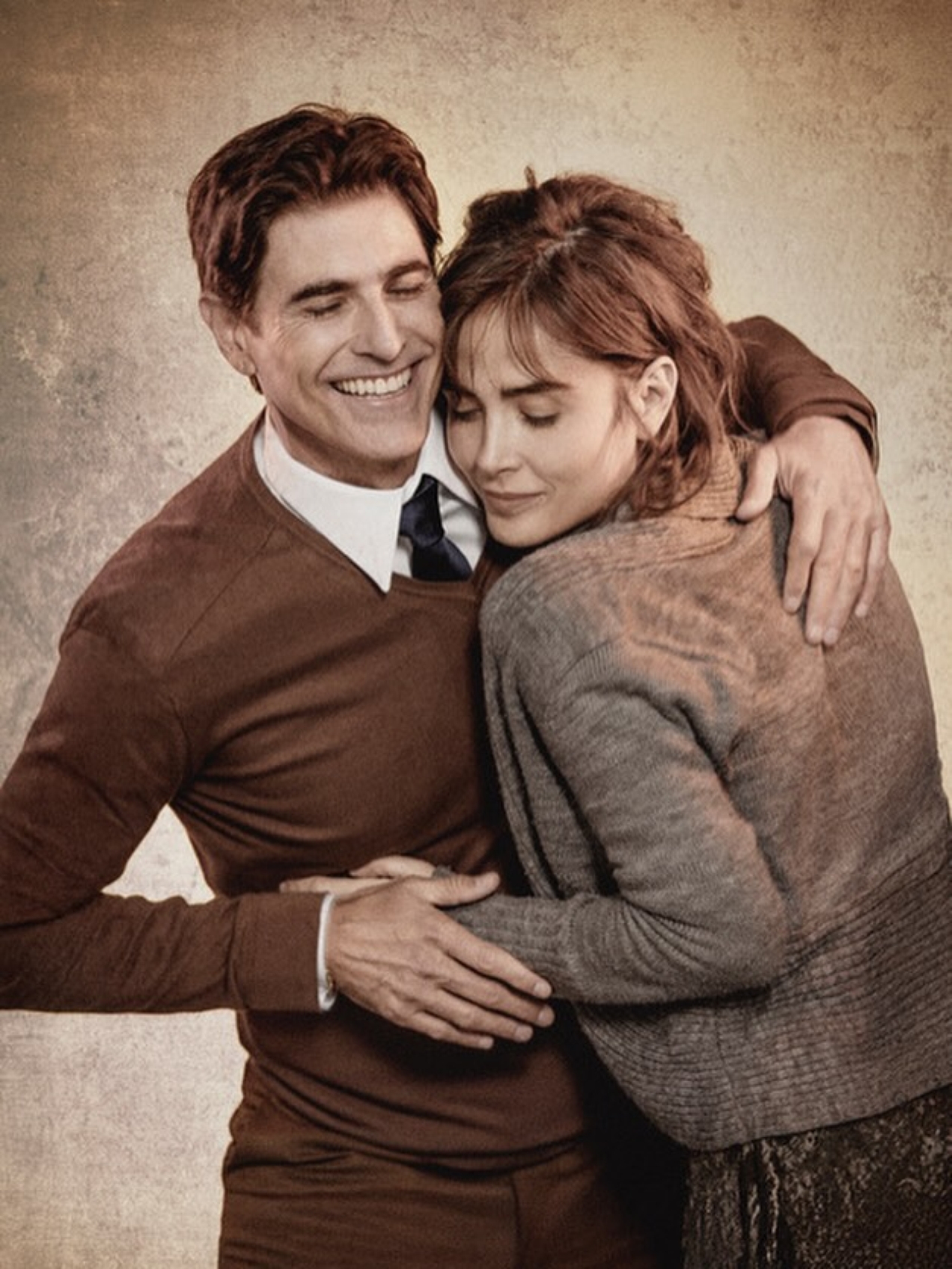 Reynaldo Gianecchini com Maria Casadevall em ensaio para 'Um Dia Muito Especial'