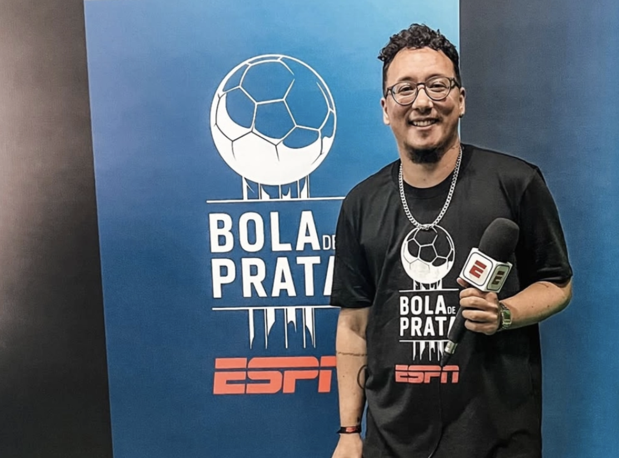 Ca&ecirc; Vasconcelos trabalha na ESPN