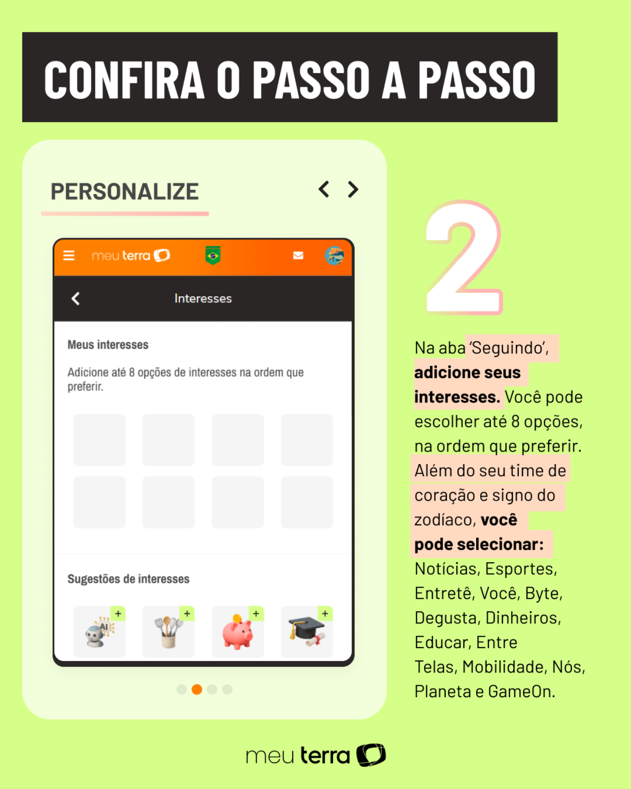 Passo a passo de como acessar o Meu Terra