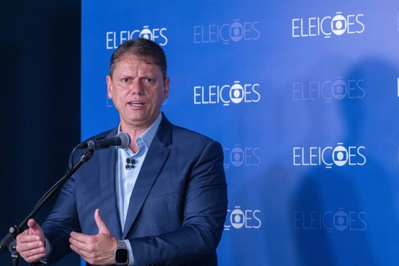 O governador de S&atilde;o Paulo, Tarc&iacute;sio de Freitas, candidato &agrave; reelei&ccedil;&atilde;o.