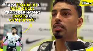 Matheus Bidu celebra nova fase do Corinthians
