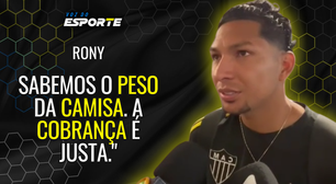 Roni admite cobrança justa da torcida