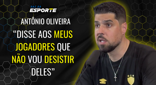 Antônio Oliveira afirma que "não vai desistir do elenco do Sport"