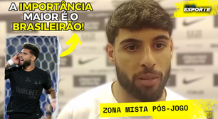 Yuri Alberto diz que o foco é manter o Corinthians na Séria A