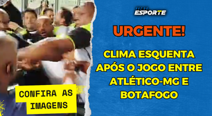 Veja a confusão entre Atlético-MG x Botafogo no fim do jogo