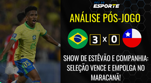 Brasil joga bem e domina o Chile no Maracanã