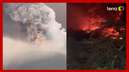Erupção de vulcão provoca fuga de moradores na Indonésia
