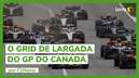 O grid de largada do GP do Canadá
