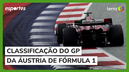 React ao vivo: Classificação do GP da Áustria de Fórmula 1