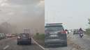 Ventos de mais de 100 Km/h formam tempestade de areia