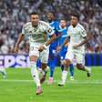 Com um a menos, Real Madrid vira sobre o Olympique com dois de Mbappé