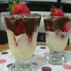 Sobremesa chique de morango