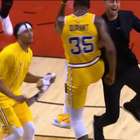 O melhor da noite: Durant vira máquina de cestas de três