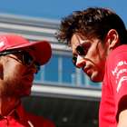 Disputa entre Vettel e Leclerc cria tensão na Ferrari