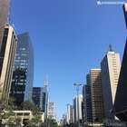 Cidade de São Paulo quente, seca e com o ar poluído