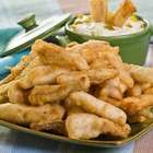 Iscas de tilápia com molho tártaro