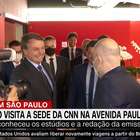 Bolsonaro visita sede da CNN em SP: "Me senti bem aqui"