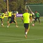 Seleção Brasileira faz treinamento no CT do Palmeiras
