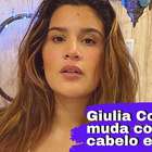 Giulia Costa muda cor de cabelo sozinha em casa