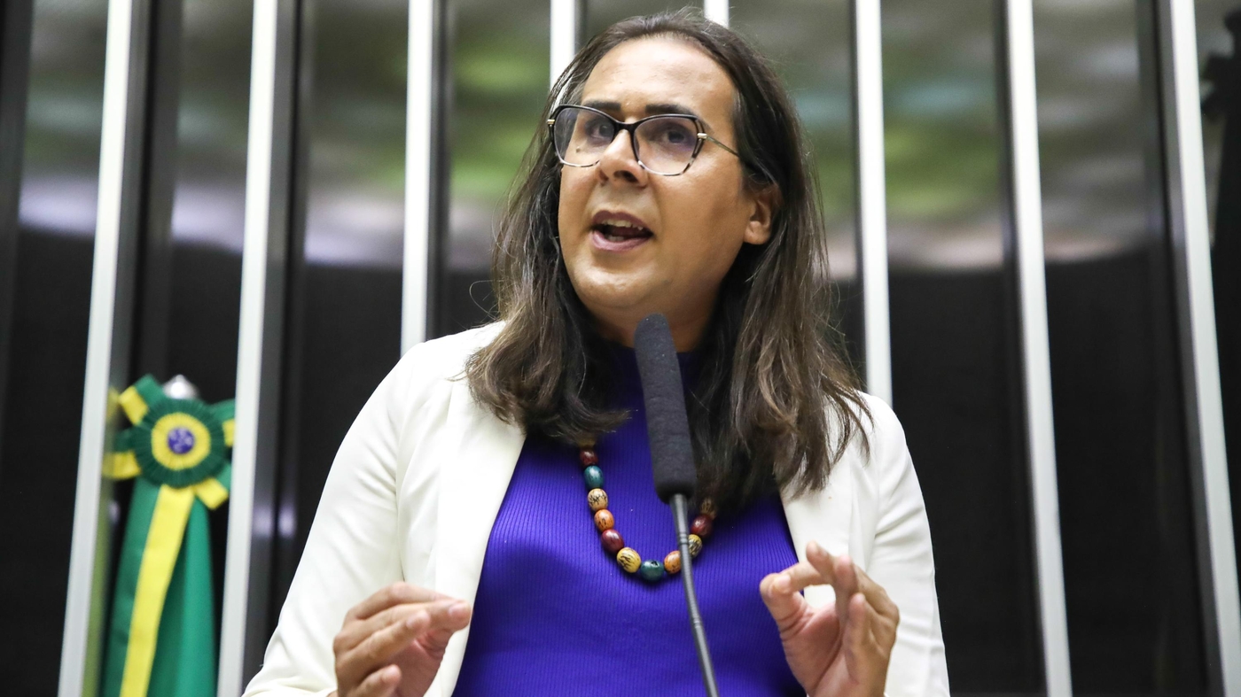 A deputada Duda Salabert (PDT-MG) no plenário da Câmara dos Deputados  Foto: Mario Agra/Câmara dos Deputados