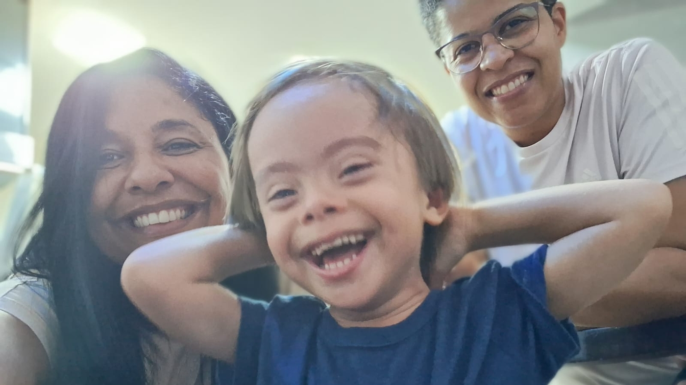 Família de Tânia e Clarissa cresceu em 2020, com chegada de Gael  Foto: Arquivo Pessoal/Tânia Magali Santos