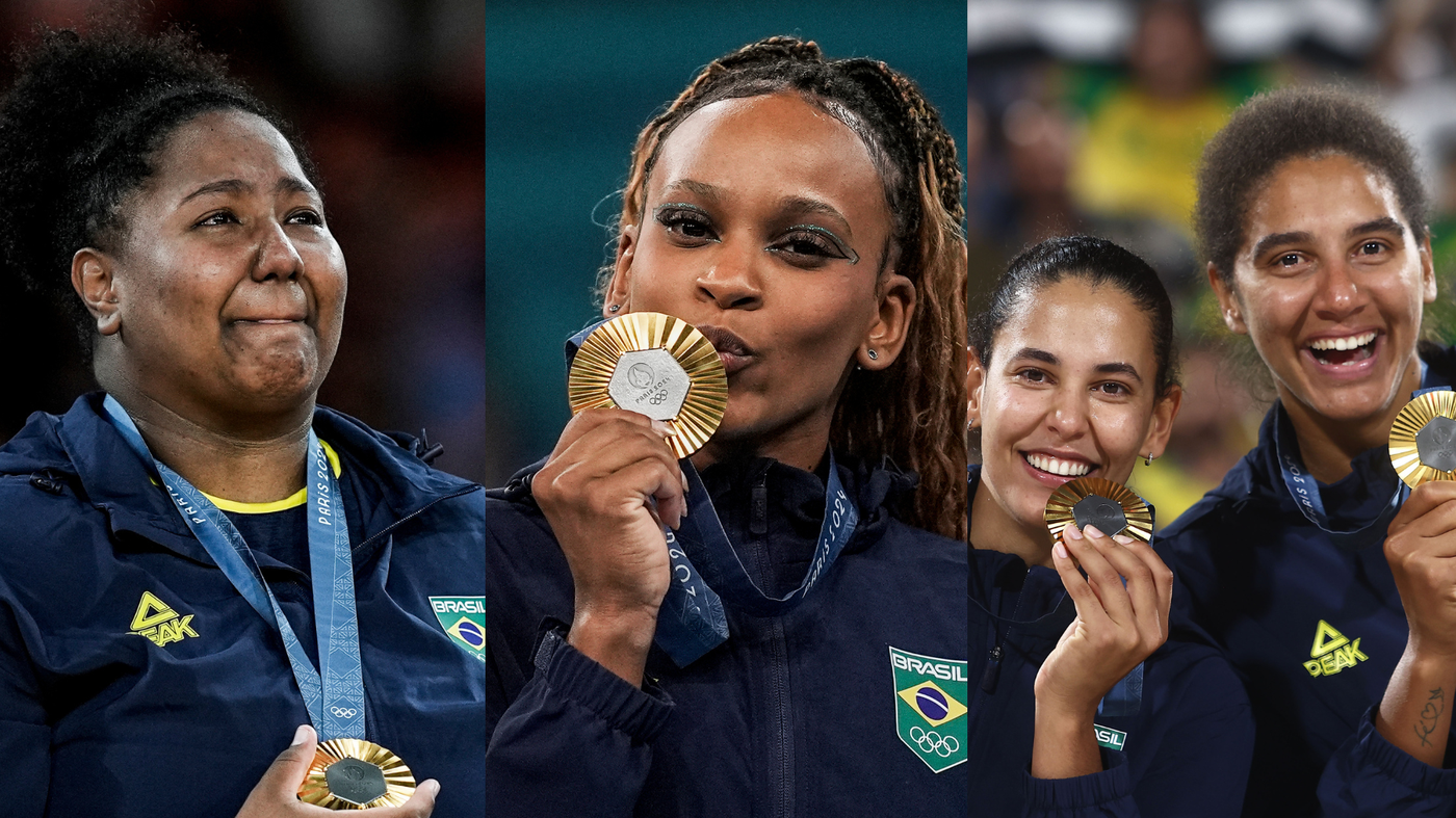 Mulheres conquistaram as medalhas de ouro do Brasil nos Jogos de Paris  Foto: Divulgação/COB