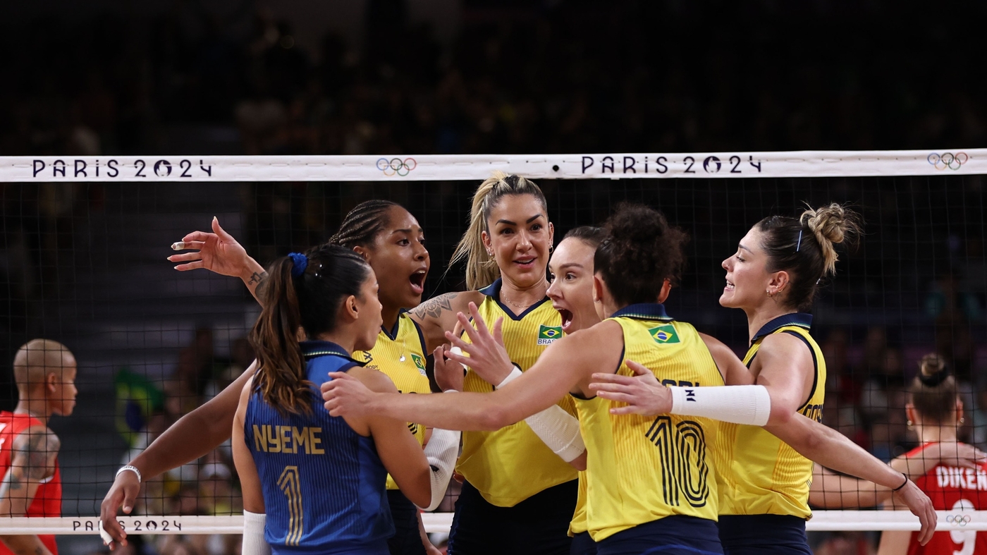 Brasil e Turquia disputaram o bronze no vôlei feminino dos Jogos de Paris  Foto: Miriam Jeske/COB